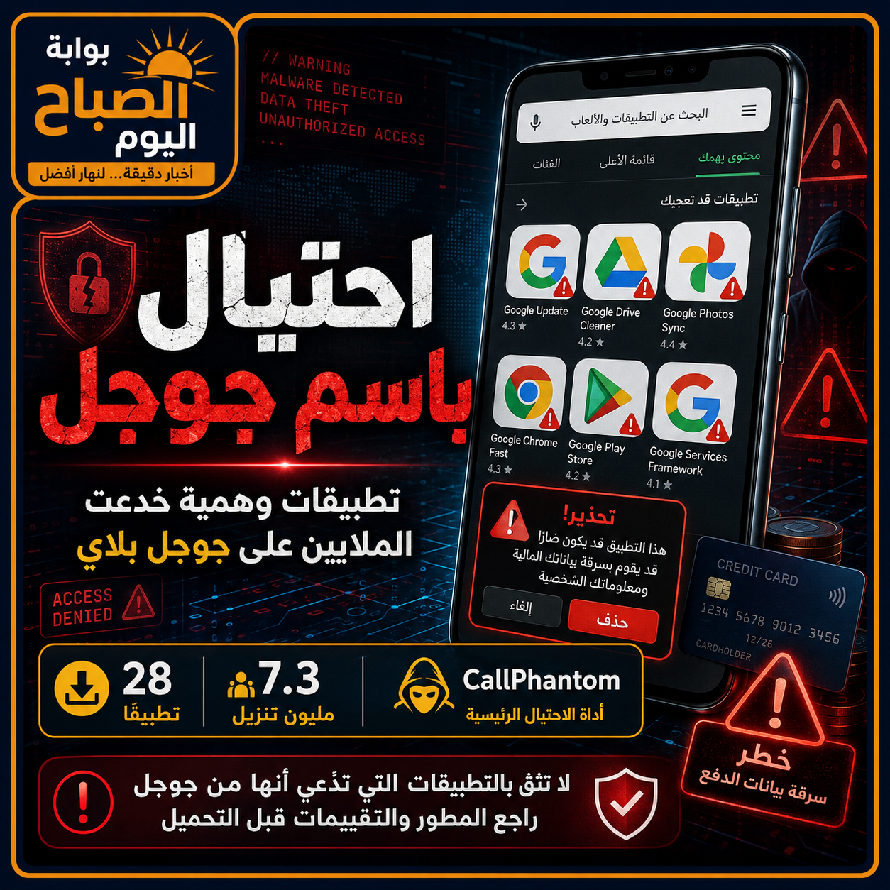 احتيال باسم جوجل يهز أندرويد.. تطبيقات وهمية خدعت الملايين على جوجل بلاي